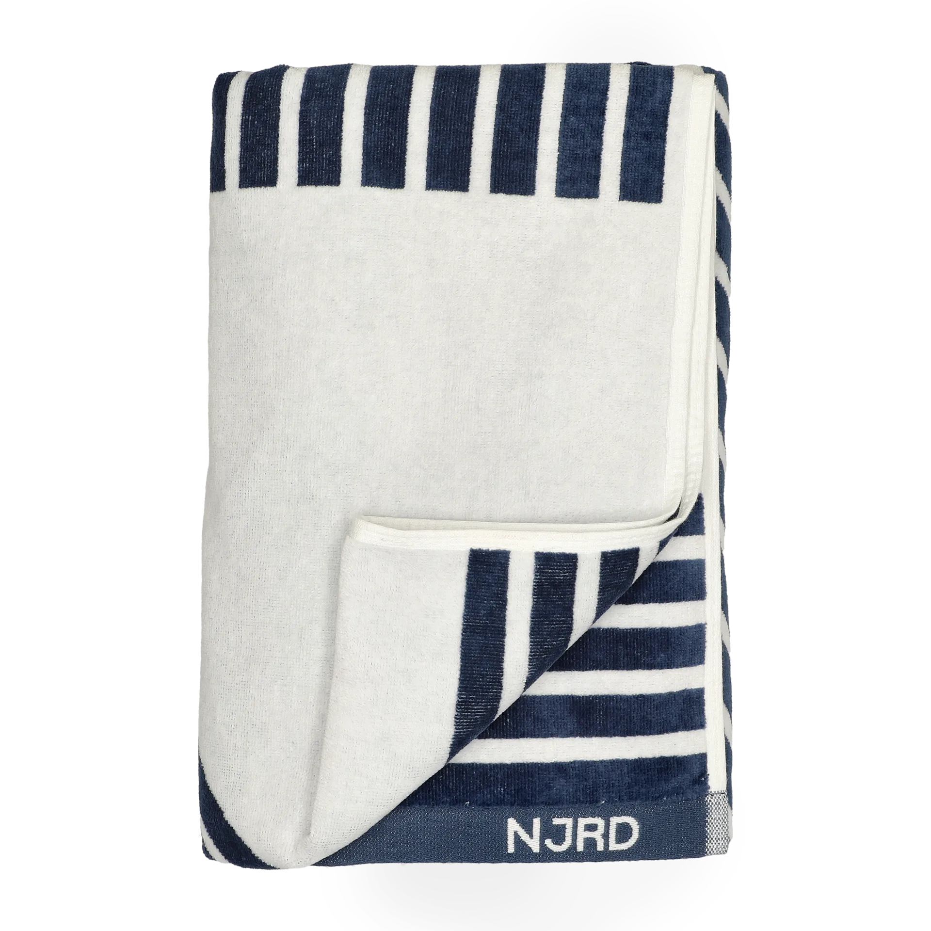 Stripes badhanddoek 100x150 cm, Blauw NJRD