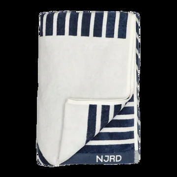 Stripes badhanddoek 100x150 cm - Blauw - NJRD
