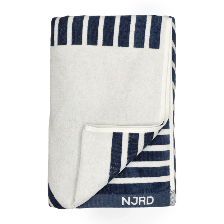 Stripes badhanddoek 100x150 cm - Blauw - NJRD