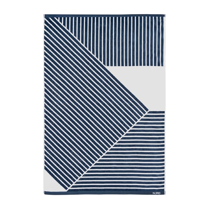 Stripes badhanddoek 100x150 cm - Blauw - NJRD