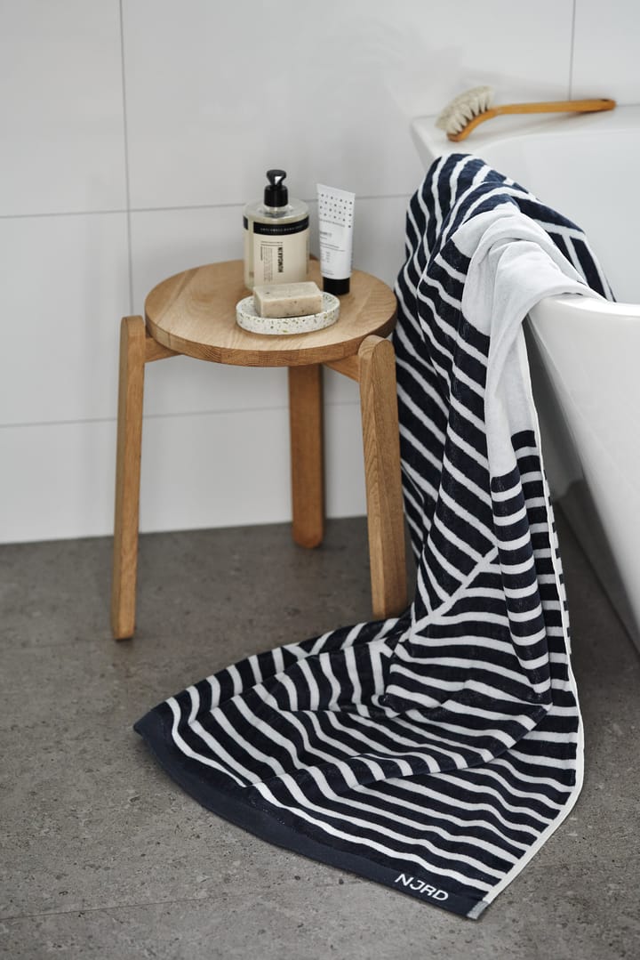 Stripes badhanddoek 100x150 cm, Blauw NJRD