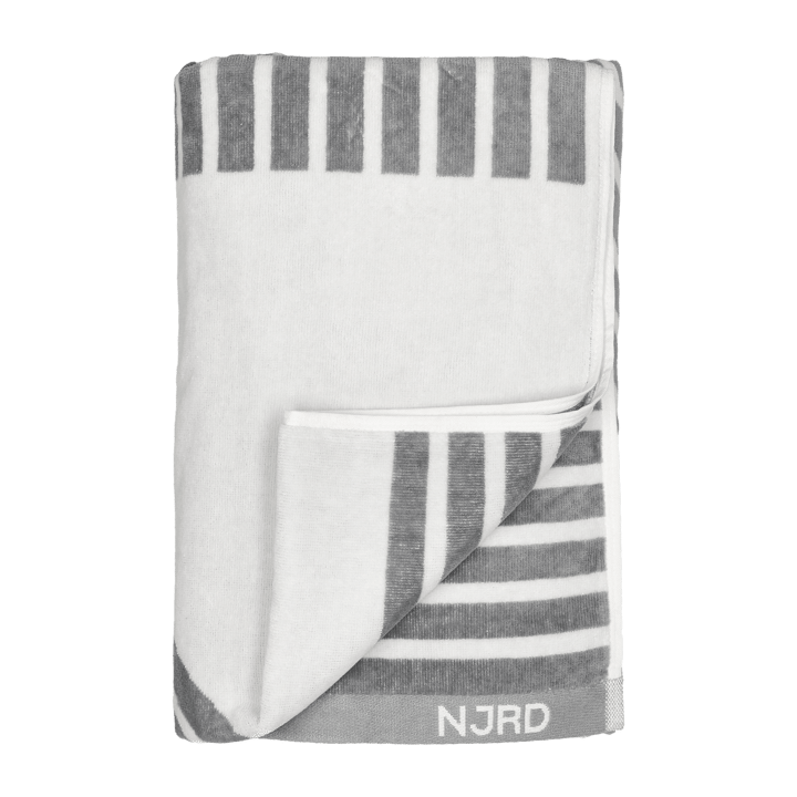 Stripes badhanddoek 100x150 cm - Grijs - NJRD