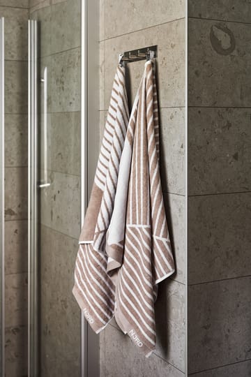 Stripes badhanddoek 70 x 140 cm - Beige - NJRD