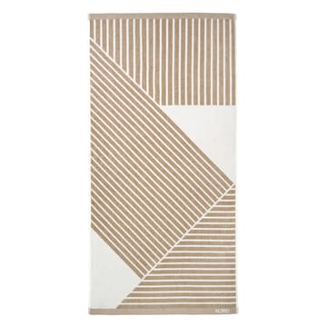 Stripes badhanddoek 70 x 140 cm - Beige - NJRD