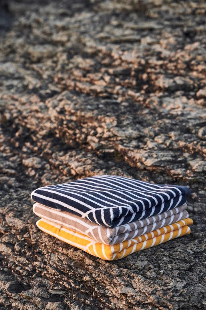 Stripes badhanddoek 70 x 140 cm, Blauw NJRD