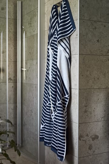 Stripes badhanddoek 70 x 140 cm - Blauw - NJRD