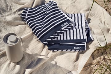 Stripes badhanddoek 70 x 140 cm - Blauw - NJRD