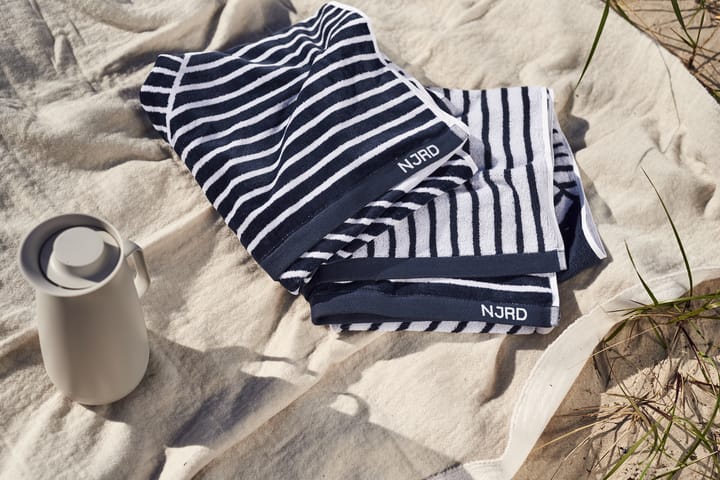 Stripes badhanddoek 70 x 140 cm, Blauw NJRD