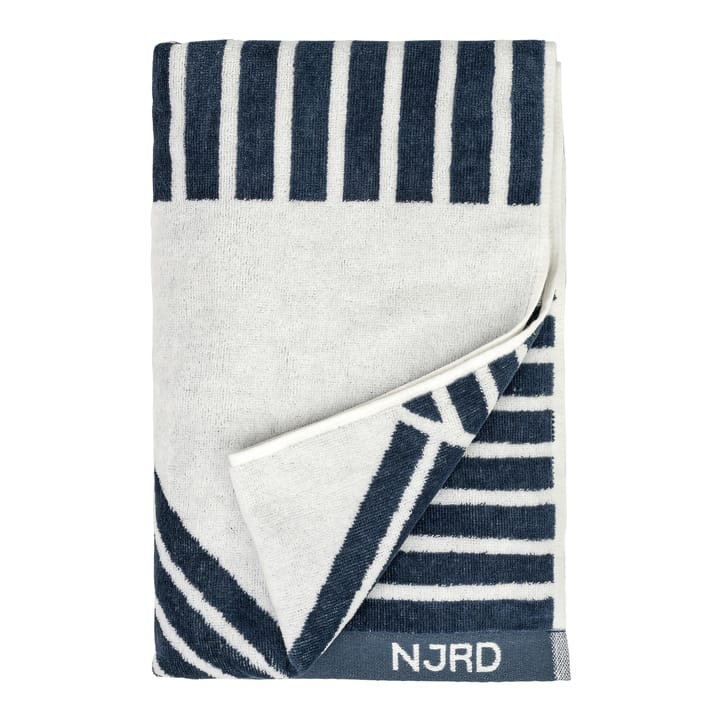 Stripes badhanddoek 70 x 140 cm - Blauw - NJRD