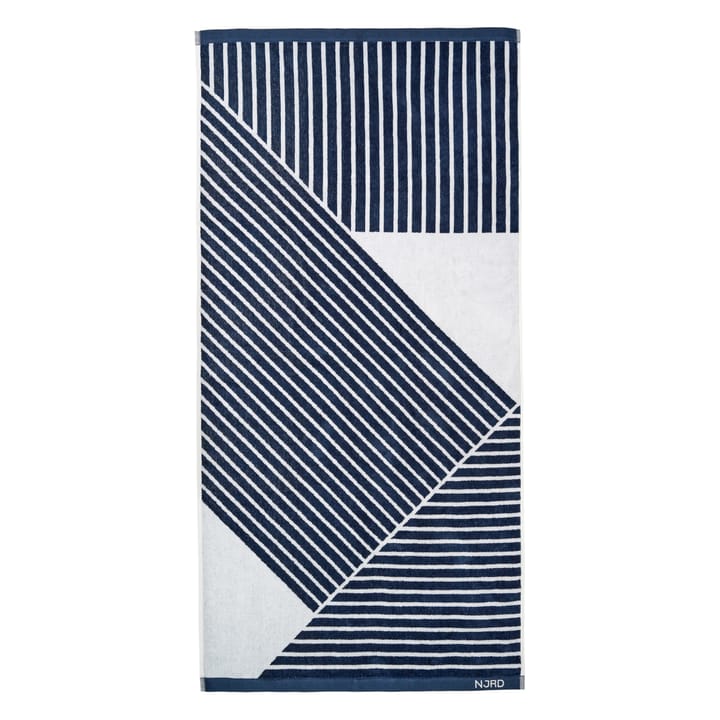 Stripes badhanddoek 70 x 140 cm - Blauw - NJRD