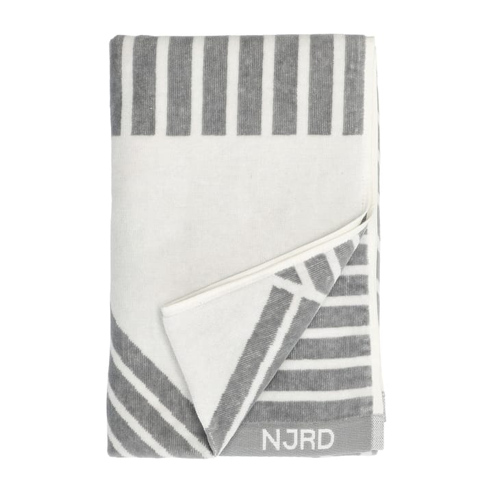 Stripes badhanddoek 70 x 140 cm - Grijs - NJRD