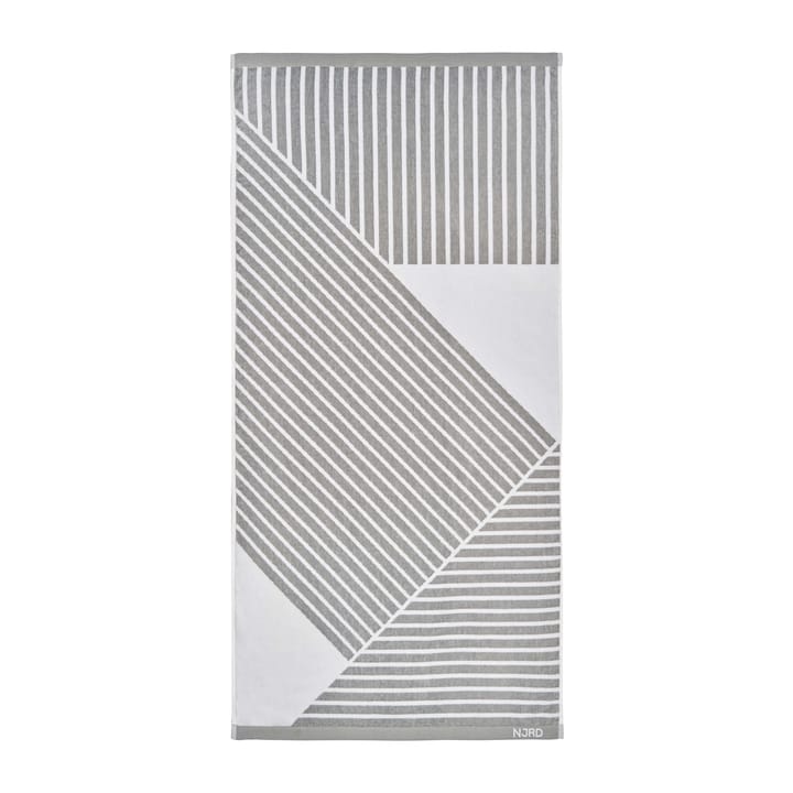 Stripes badhanddoek 70 x 140 cm, Grijs NJRD