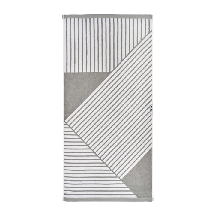 Stripes badhanddoek 70 x 140 cm, Grijs NJRD