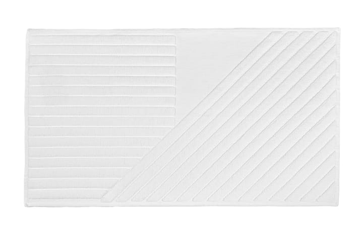 Stripes badmat 50x90 cm - Wit - NJRD