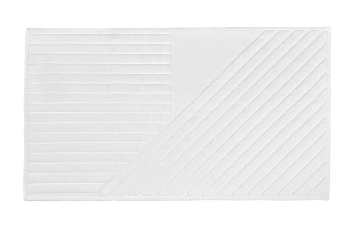 Stripes badmat 50x90 cm - Wit - NJRD