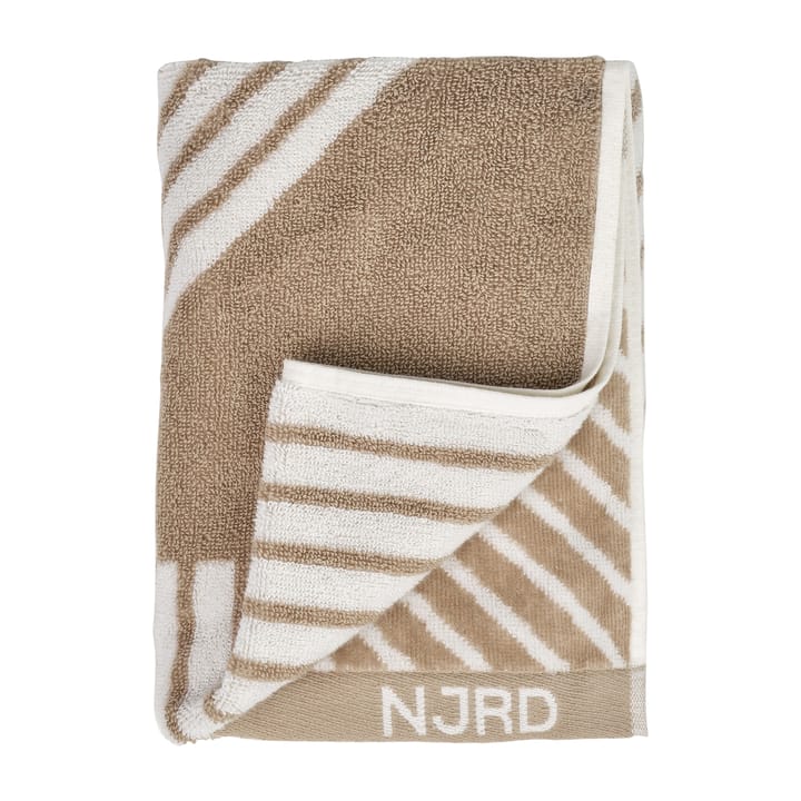 Stripes handdoek 50 x 70 cm - Beige - NJRD