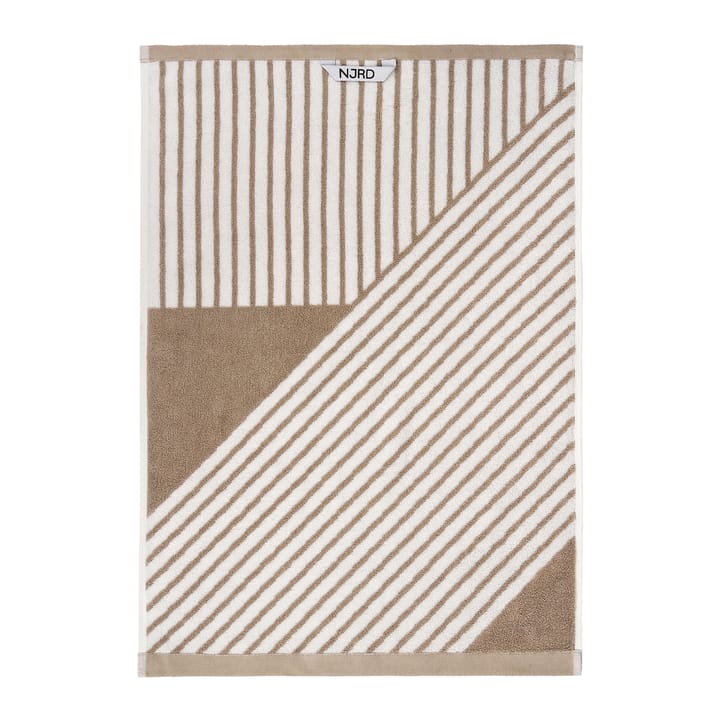 Stripes handdoek 50 x 70 cm, Beige NJRD