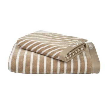 Stripes handdoek 50 x 70 cm - Beige - NJRD