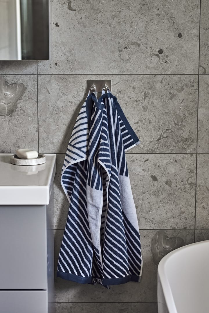 Stripes handdoek 50 x 70 cm, Blauw NJRD