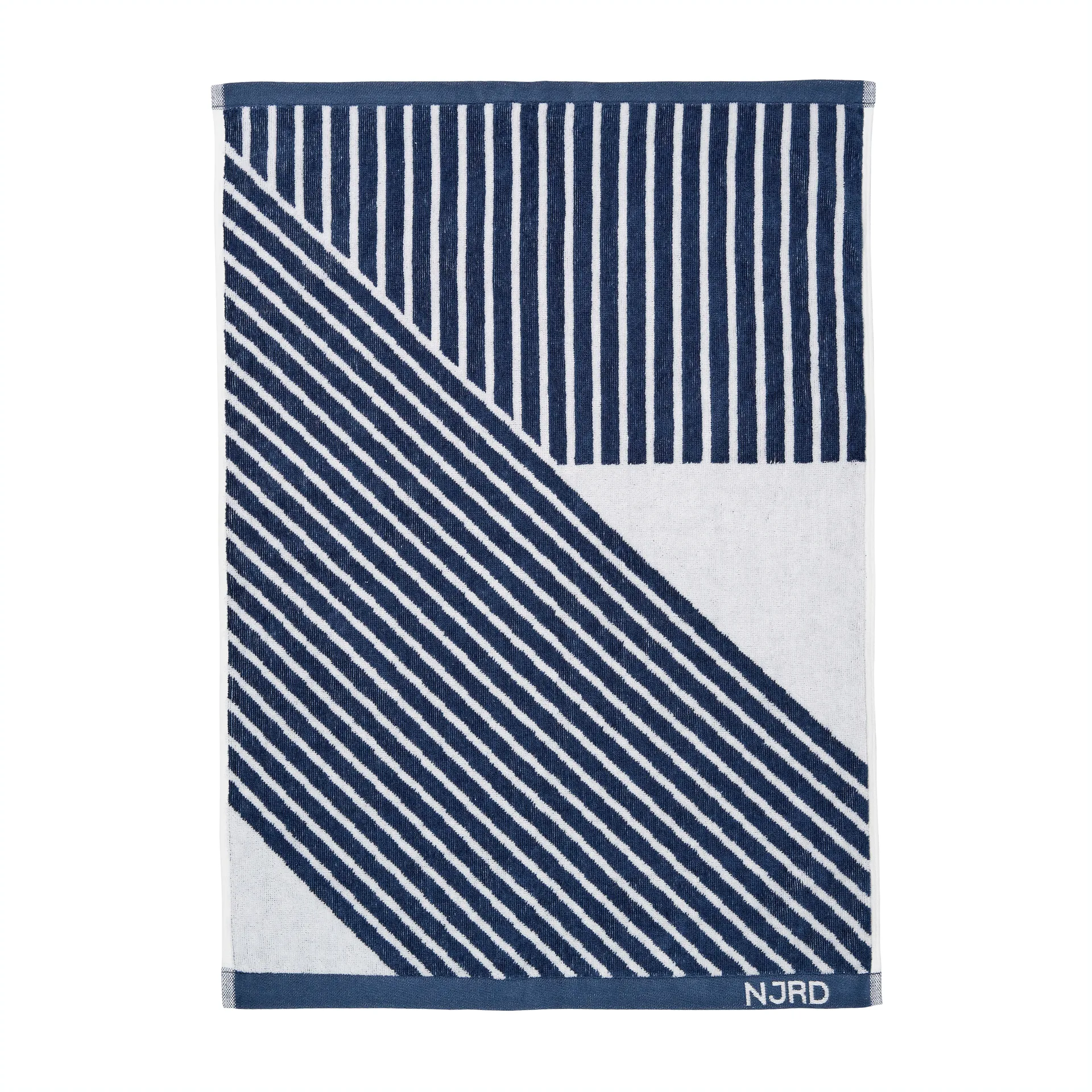 Stripes handdoek 50 x 70 cm, Blauw NJRD
