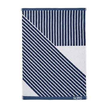 Stripes handdoek 50 x 70 cm - Blauw - NJRD