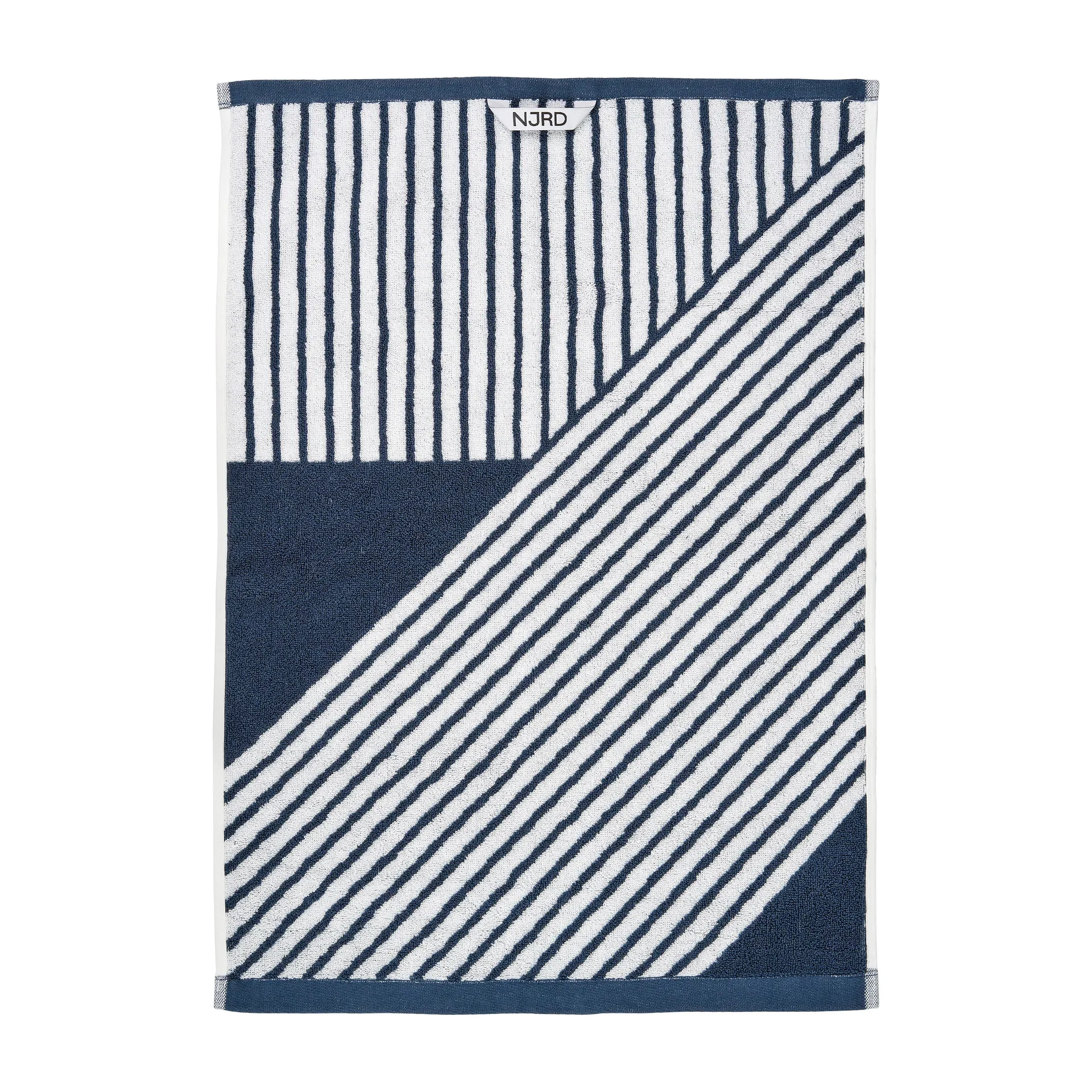 Stripes handdoek 50 x 70 cm, Blauw NJRD
