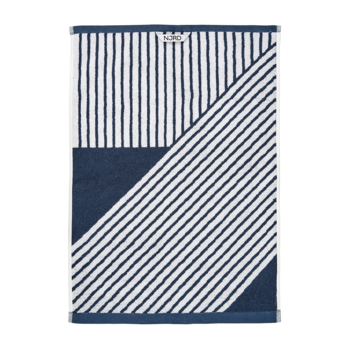 Stripes handdoek 50 x 70 cm - Blauw - NJRD