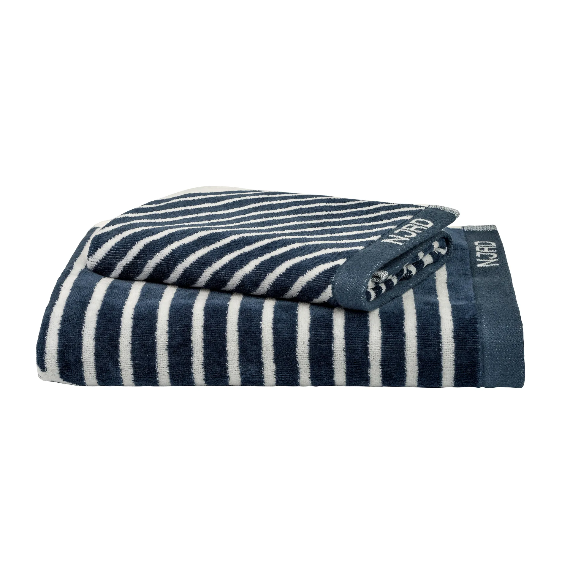 Stripes handdoek 50 x 70 cm, Blauw NJRD