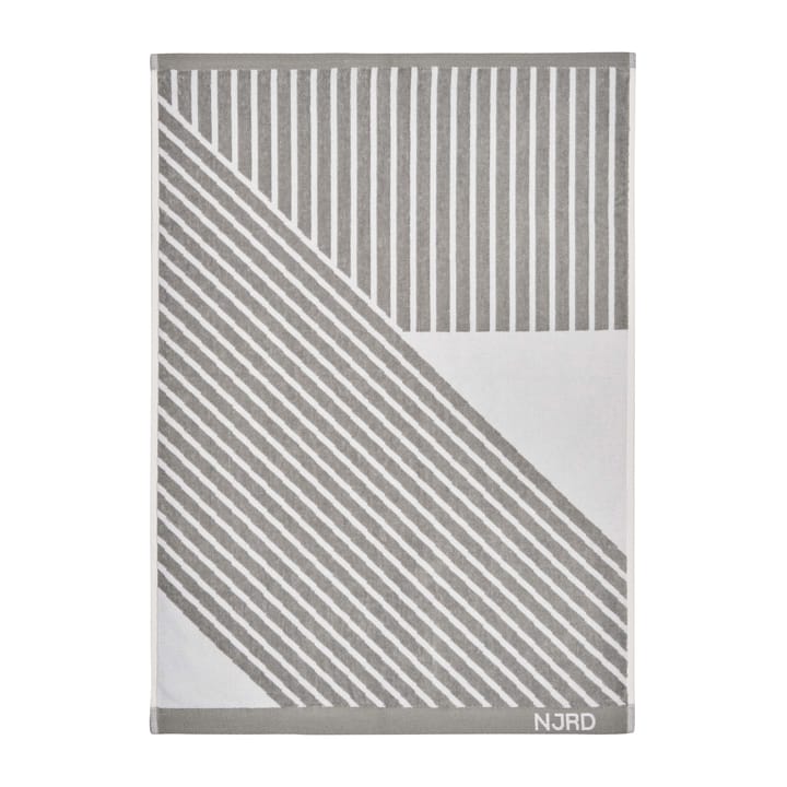 Stripes handdoek 50 x 70 cm, Grijs NJRD