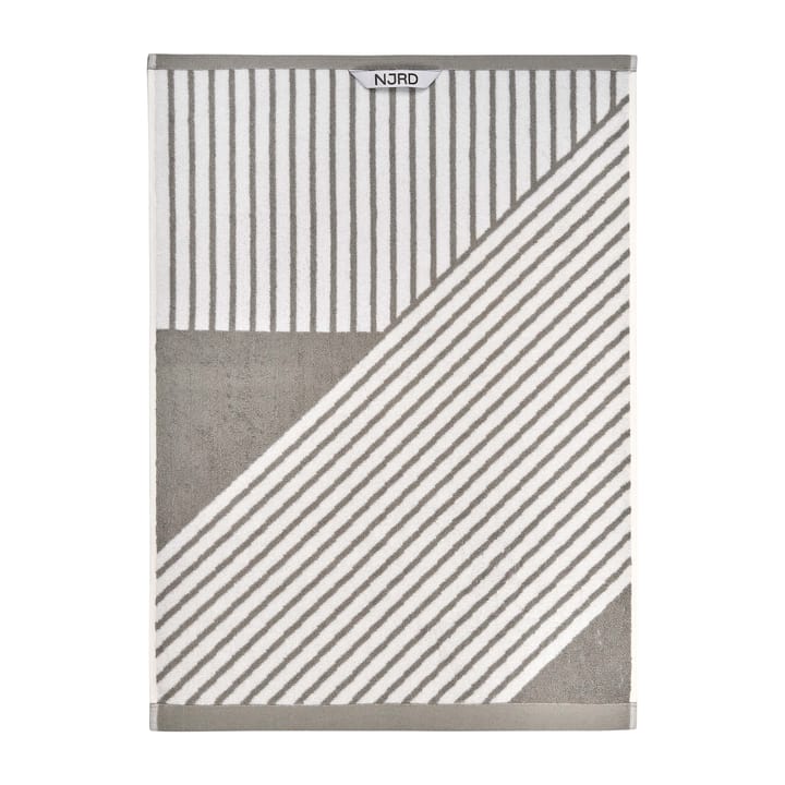Stripes handdoek 50 x 70 cm, Grijs NJRD
