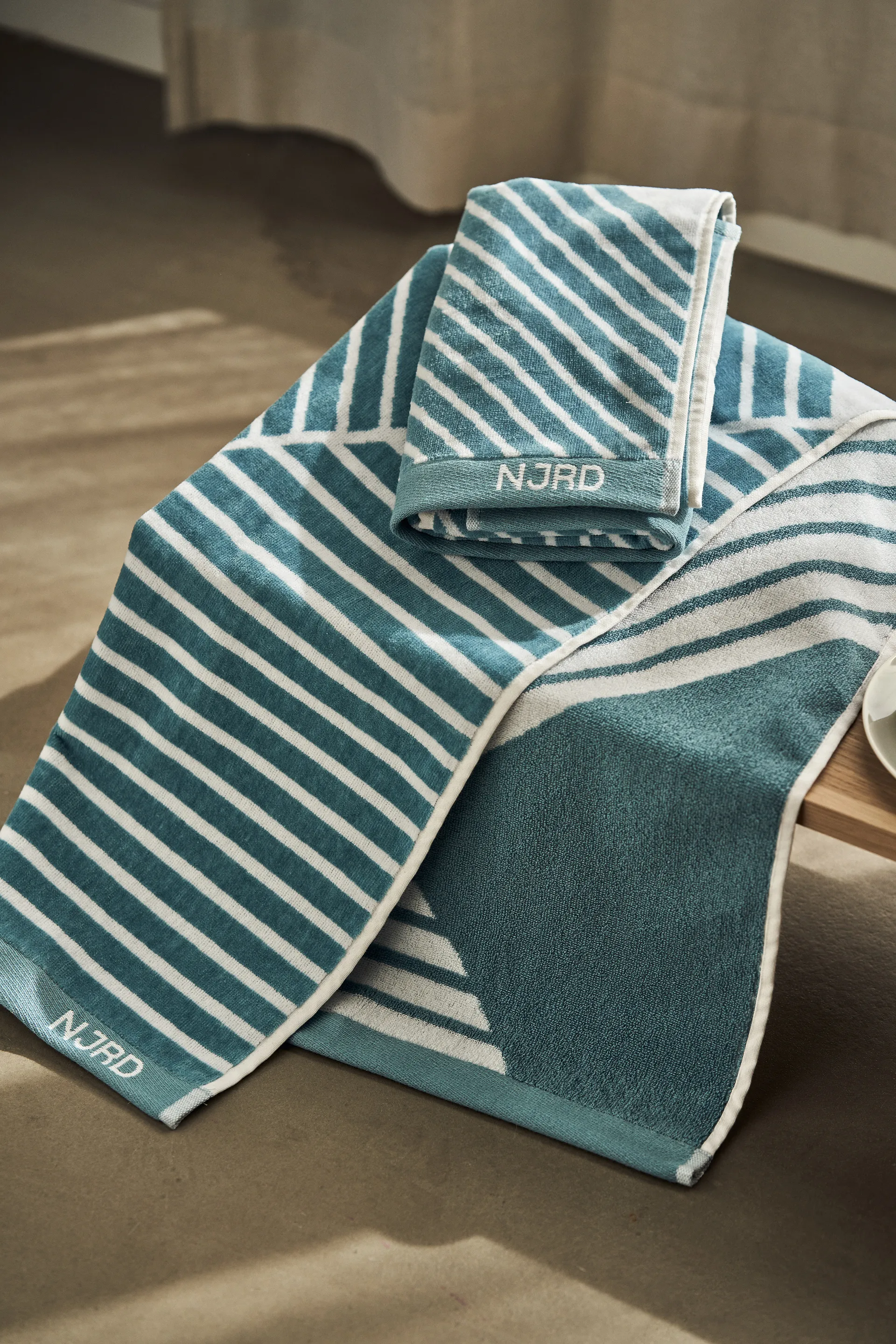 Stripes handdoek 50x70 cm Special Edition 2022, Turquoise NJRD