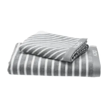 Stripes handdoekenset 4-delig - Grijs - NJRD
