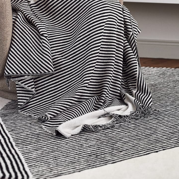 Stripes katoenen plaid, zwart NJRD