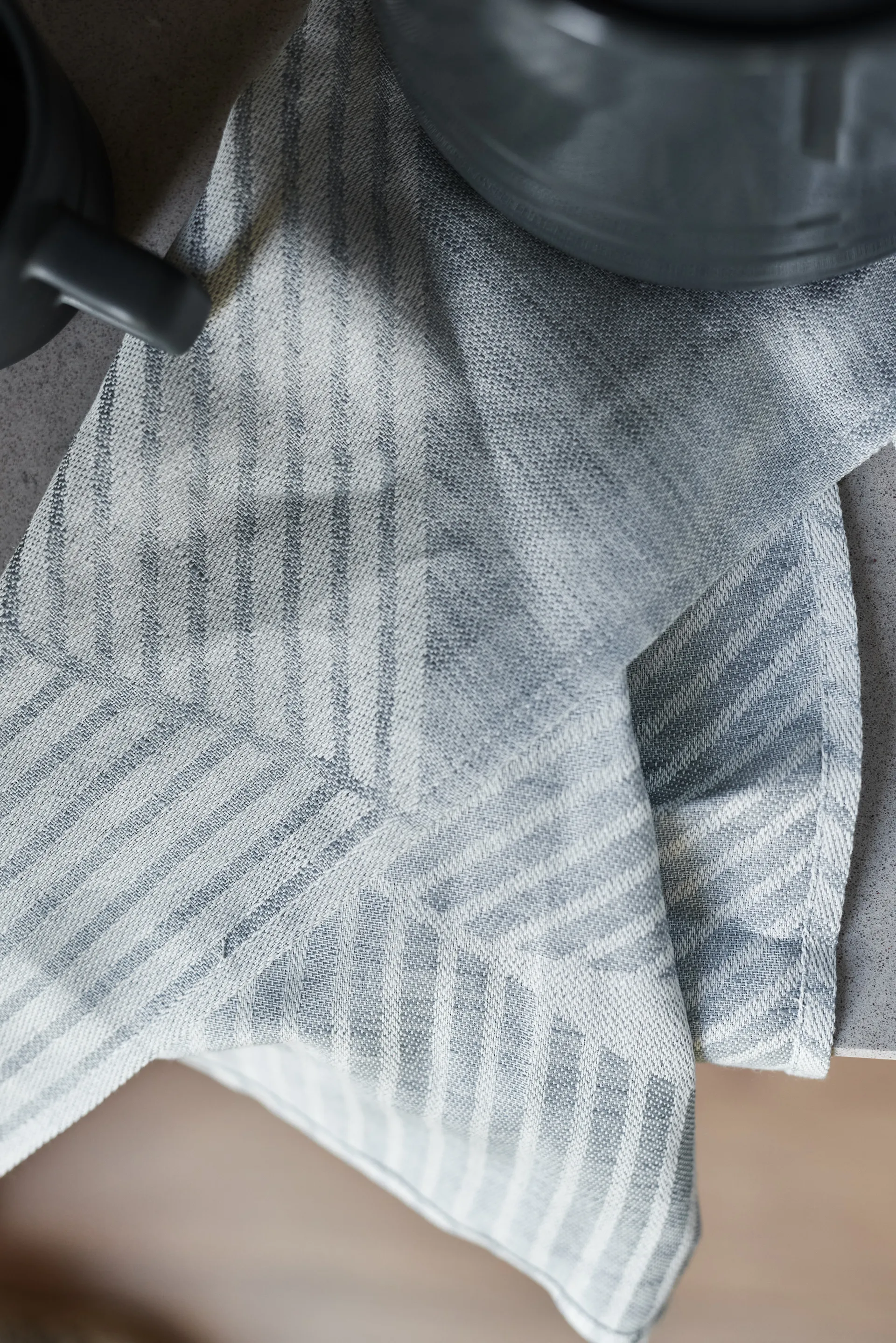 Stripes keukenhanddoek 47x70 cm 2-pack, Blauw-wit NJRD