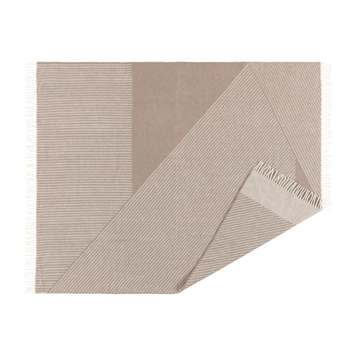 Stripes wollen plaid 130x185 cm, Beige NJRD