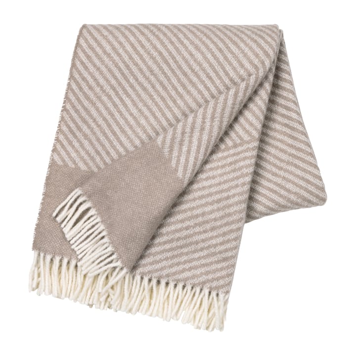 Stripes wollen plaid 130x185 cm, Beige NJRD