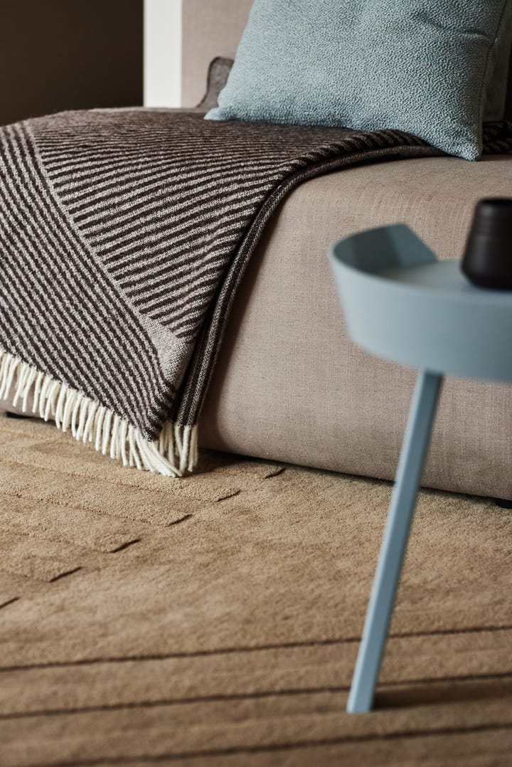 Stripes wollen plaid 130x185 cm, Bruin NJRD