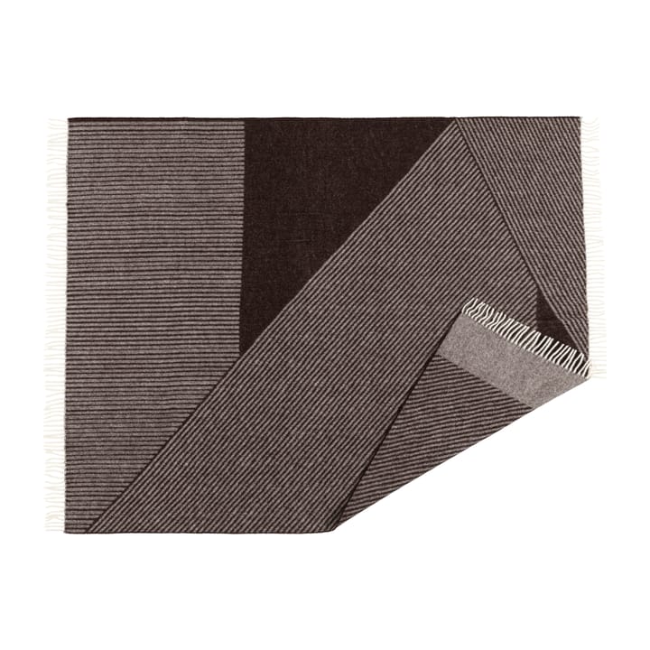 Stripes wollen plaid 130x185 cm, Bruin NJRD