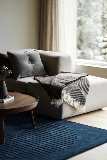 Stripes wollen plaid 130x185 cm - Bruin - NJRD