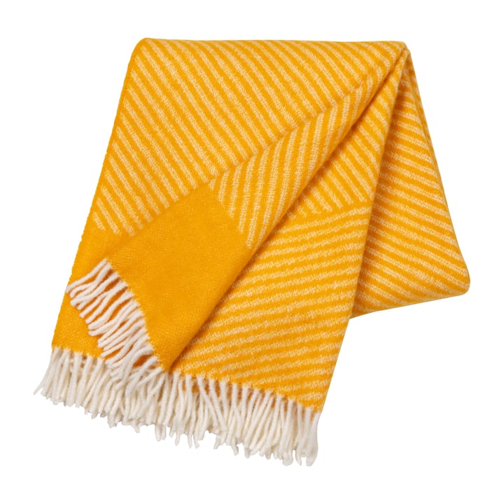 Stripes wollen plaid 130x185 cm, Geel NJRD