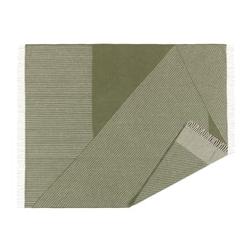 Stripes wollen plaid 130x185 cm - Groen - NJRD