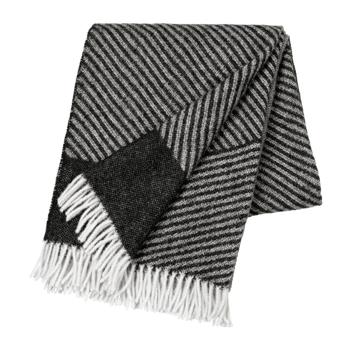 Stripes wollen plaid 130x185 cm, Zwart NJRD