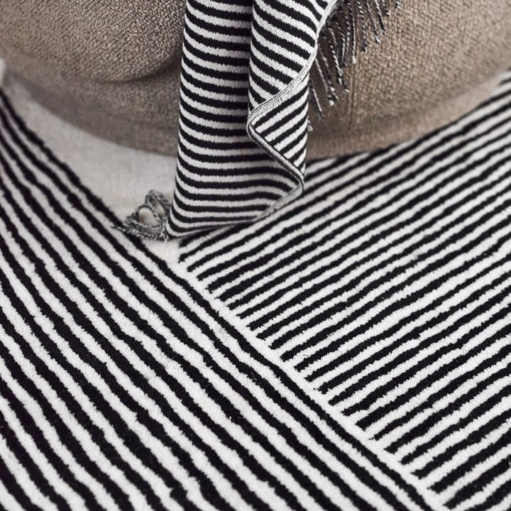 Stripes wollen vloerkleed naturel witte - 170 x 240 cm - NJRD