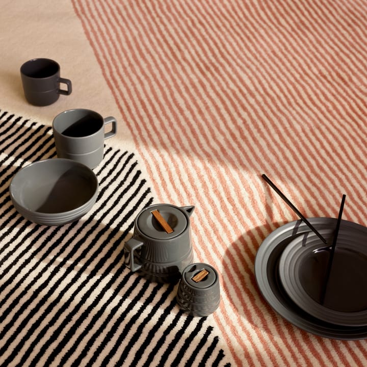 Stripes wollen vloerkleed roze, 170 x 240 cm NJRD