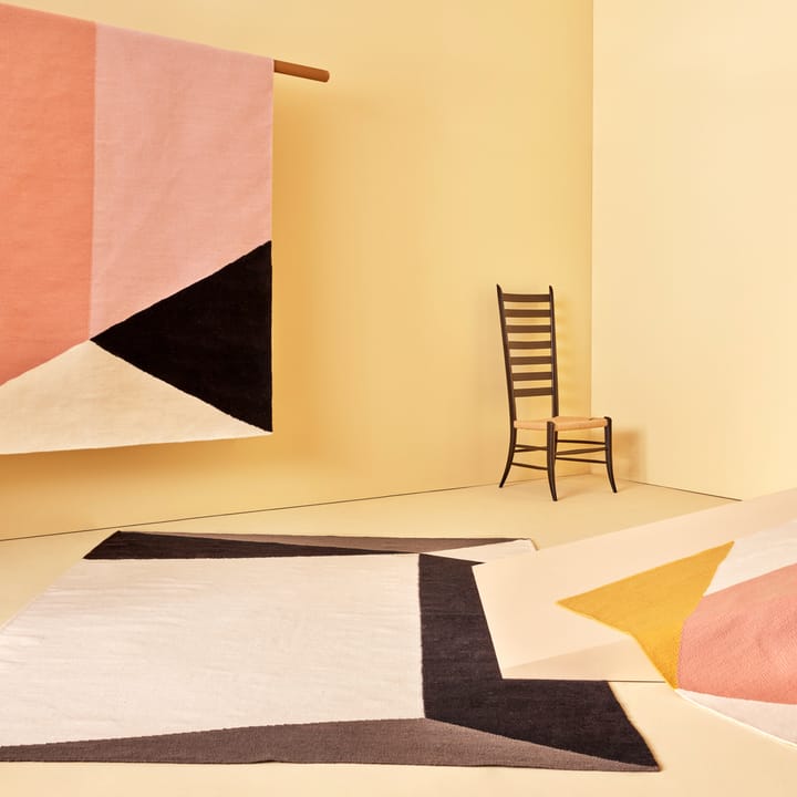 Triangles blocks kelim vloerkleed naturel witte, 170 x 240 cm NJRD