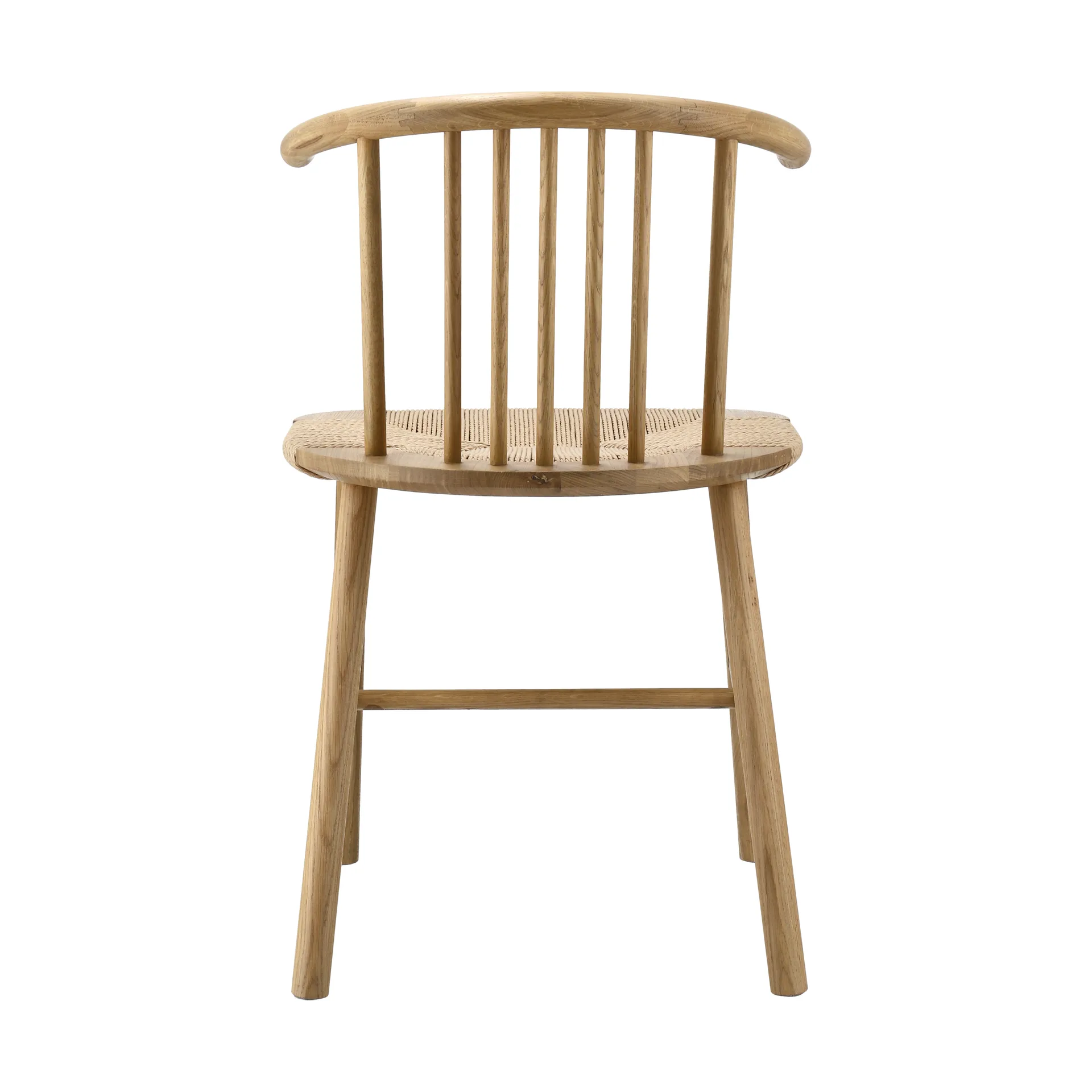 VIOR eetkamerstoel gevlochten zitting, Gelakt eiken-natuur NJRD