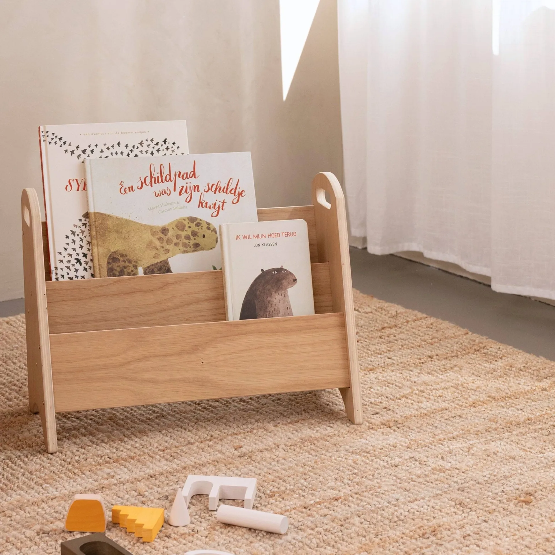 Book holder boekenplank voor kinderen, Eiken Nofred