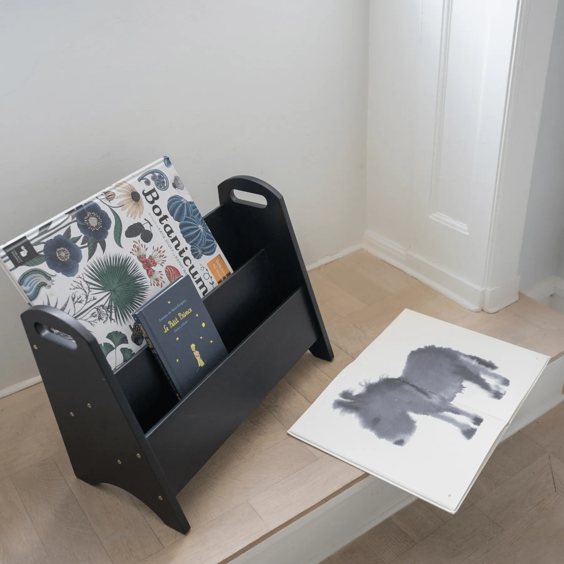 Book holder boekenplank voor kinderen, Zwart Nofred