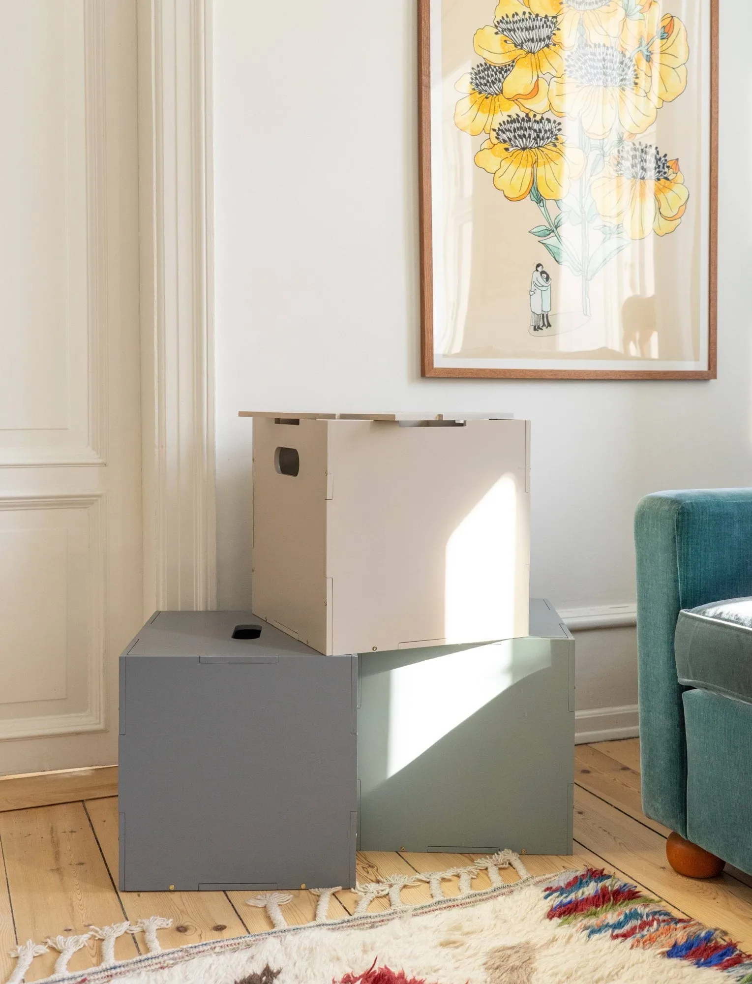 Cube Storage opbergkist, Beige Nofred