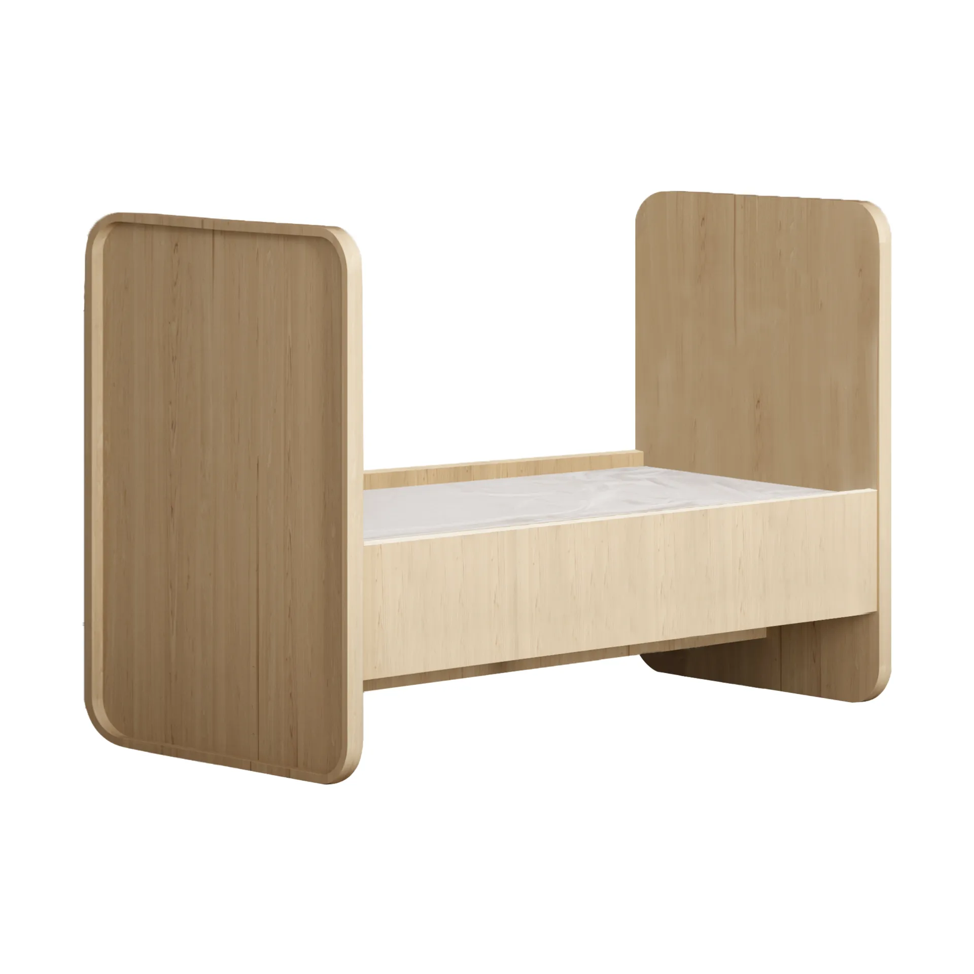 Form baby- en juniorbed 166x77,5x87 cm, Eiken Nofred